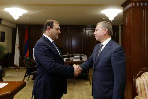 Мэр  Тарон Маргарян встретился с министром правительства Москвы, руководителем департамента внешнеэкономических и международных связей