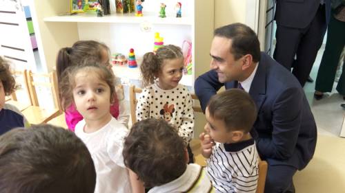 Renovated kindergarten and landscaped courtyards in Ajapnyak administrative district