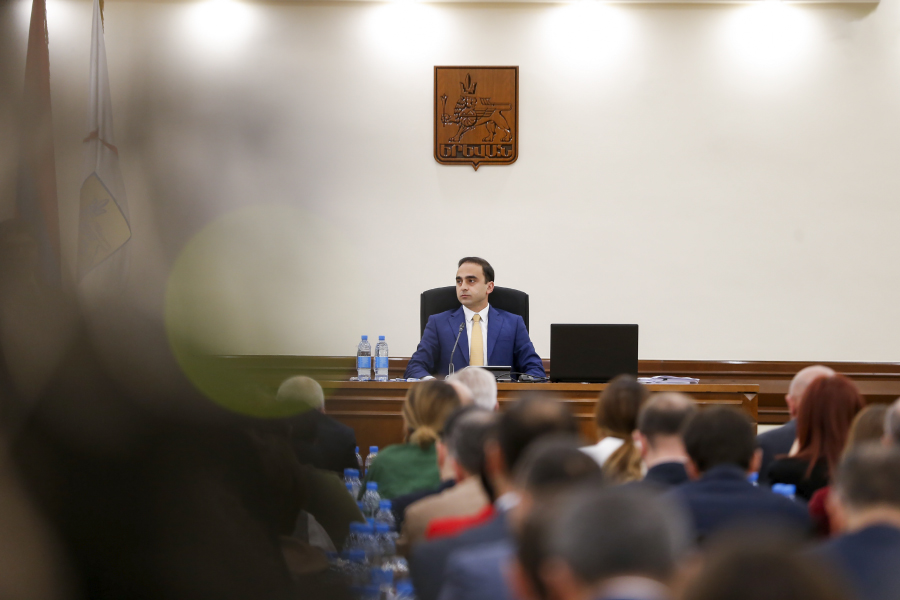 Armen Khandikyan, Barsegh Tumanyan, Levon Tokmajyan and Henrik Edoyan - Honorary Citizens of Yerevan: Regular meeting of the Council of Elders took place