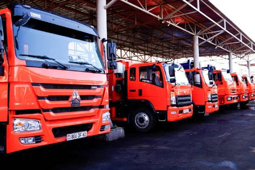 Municipal waste collection and sanitary cleaning company has been replenished with 14 new trucks