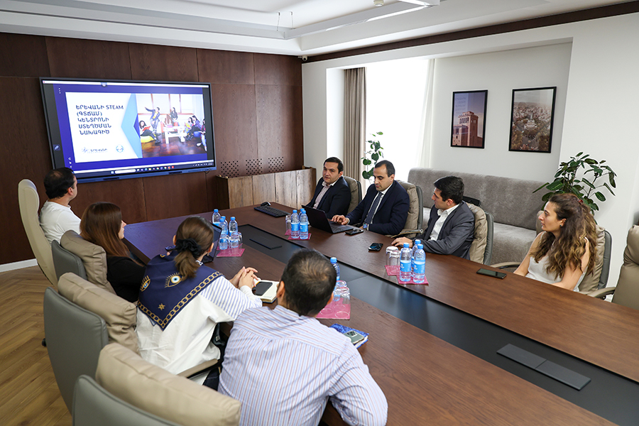 National Polytechnic University of Armenia Presents STEAM Center Project to Mayor Tigran Avinyan