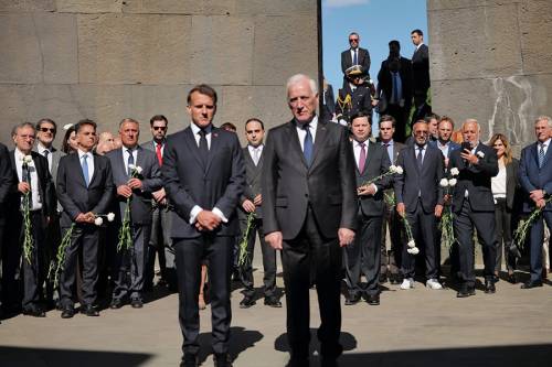 The President of France paid tribute to the memory of the victims of the Armenian Genocide